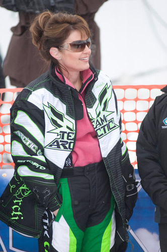 Sarah Palin at the 2009 Iron Dog Race